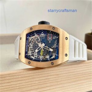 Luxury armbandsur Richamills Automatic Winding Tourbillon Watches RM029 Rose Gold Men's Fashion Leisure Business Sports Machinery Watch WN-4NAW