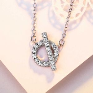 He Necklace Classic Charm Design Version Silver Necklace Design Diamond with Original Logo 3rr9