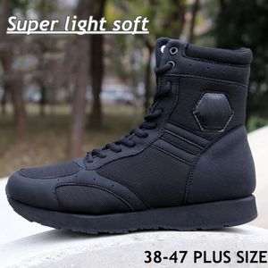 Ultralight Military Combat Mens Black Work Shoe Outdoor Run Desert Hiking Shoes Army Training Tactical Boots Male Sneakers