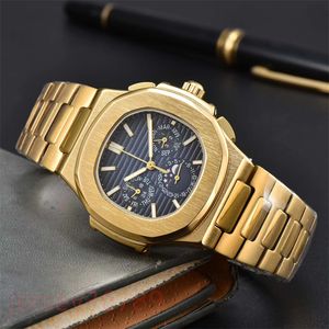 Zegarki na nadgarstki dla mężczyzn 2024 NOWOŚĆ ZWERAJE MENSOWE sześć igieł wszystkie wykładowe kwarc Watch Wysokiej jakości najlepsza luksusowa marka chronograph zegar stalowy pasek mody dhgate