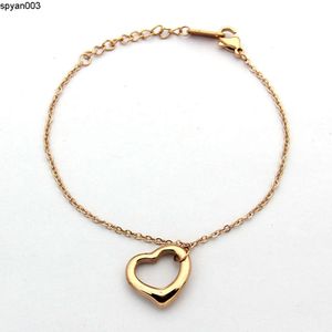 Urok bransoletki w kształcie serca łańcuch biżuterii w kształcie serca jako prezent świąteczny