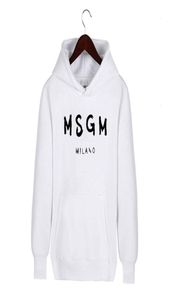 MSGM Autumn and Winter Men039s CapとPulloverカップルのメン039Sベルベットジャケットフーディーズの衣服