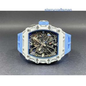 Luxury Wristwatch Richamills Automatic Winding Tourbillon Watches RM35-03 Blue NTPT Men's Fashion Leisure Business Sports Machinery Watch WN-Y20T
