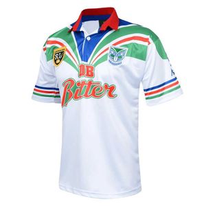 Men's T-Shirts Retro New Zealand Warriors Rugby Jersey 1995 Away Mens Shirt High Quality Size S-5XL T240531
