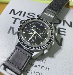 ムーンバイオセラミックプラネットムーンメンズウォッチフル機能Quarz Chronograph Watch Mission to Mercury 42mm Nylon Luxury Watch Venus Wristwatches20232142888