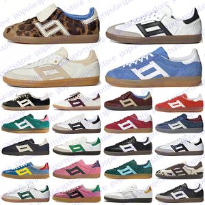 2024 Designer Sapatos casuais homens homens OG Classic Sneakers Black Wales Bonner Leopard Walse Creme ao ar livre Saps Shoe de moda EUR 36-45