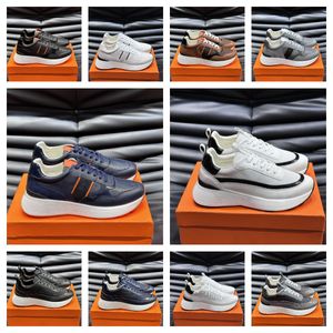 Ny designer sneakers orange h hugo sneaker casual plattform vit golvskor kohude vagn lyx man basket sko gröna tränare löparskor toppkvalitet