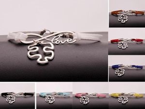 10pcslot Infinity Love 8 otizm bulmaca kolye bilezik cazibe kolye kadınları basit bileziklerbangles mücevher hediye a1472582177828476