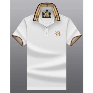 Bur Męski projektant mody Cotton Polo Shirt Berrysss Lapel krótkie koszule TB List do haftowania biznesu T-shirty duża koszulka