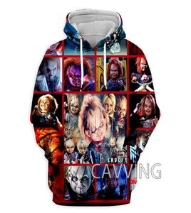 Skräckfilmer karaktärer Jasonmichael Myerschucky 3D Tryckt pullover hoodieshooded tröjor för Womenmen1390715