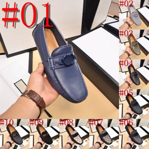 69Model 2024 Men's Cowhide Luxurious Dress Shoes Autumn äkta läder platt grunt slip på promenadskor för män utomhus ljus män designer loafers storlek 4-12