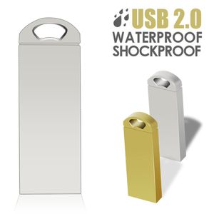 USB 2.0 Flash Drive Super Tiny Pen Drive 128GB 64 GB 32GB 16GB 8 GB 4 GB Little Love Gold Pendrive Waterproof Flash Memory Stick USB