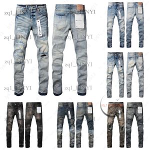 designer jeans män lila jeans märke denim byxa ruin hål byxor höjd kvalitet broderare nödställd rippad cyklist svart blå jean mens kläder xs-5xl 854