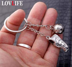 Fotbollskor nyckelring metallnyckelkedja biltangent Keyring mode nyckel hängväska hängning för män världscup nyckelringar för fans gåvor5025855