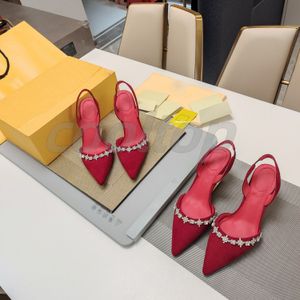 Sandały designerskie kobiety luksusowe sukienki buty pięta moda czerwone czarne sandały impreza ślubna dama pompki biurowe 7 cm 9 cm