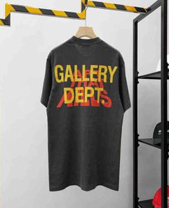 Hip Hop High Street Fashion Märke GD använde WASH LOOK ROUNT NACK TRINT Kort ärm T-shirt Men MD Xyri2422520