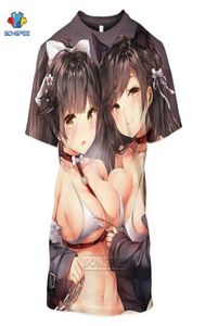 Sonspee Summer Sexy Body Cartoon Loli Tshirt Man 3D Print Anime Game Azur Lane T Shirt Women Gym Clothing Harajuku Style Top X6156321