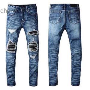 Men jeans lyxiga designers oroliga france mode pierre rak herr cyklist hål stretch denim casual jean mager byxor elasticit l2