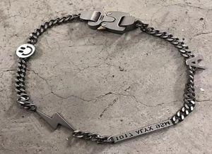 ALYX Hero Chain Necklace Pearl ALYX Accessories Titanium Steel Metal Fashion Hip Hop ALYX Necklace Y01246645592