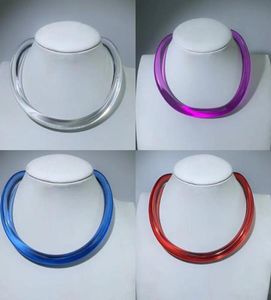 Chokers Original Design 10mm Thickness Acrylic Resin Transparent Big Open Choker Necklace Jewelry Crystal Collar For Women Gift9520724