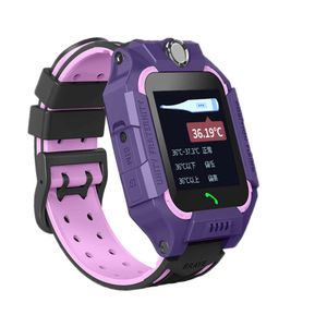 Baby Wateras Impermeat GPS Tracker Children's Z6 Thermômetro Smartwatch Wi -Fi Posicionamento de smartphone GPS Relógio com SIM infantil