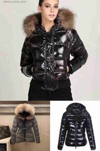 Męska pucha parkas kurtka damska kurtki zimowe płaszcze prawdziwe szopa do włosów ciepła moda z paskiem damą bawełniana odzież wierzchnia kieszonkowa kurtka rozmiar 1-5 q240603