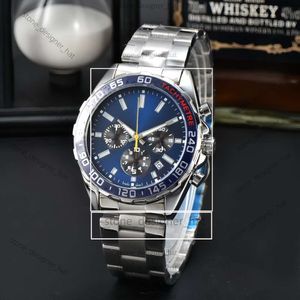 태그 heure 시계 F1 시리즈 고급 자동 기계식 시계 43mm 스테인리스 스틸 골드 시계 손목 시계 사파이어 유리 Montre de Luxe Tag Watch 02E4