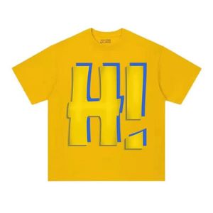 Projektant Człowiek luźne litera drukuj o szyku krótkie rękawy 100% bawełny 240 g blaty dla bluzy mężczyźni i kobiety tshirts 8x kolory na żółty