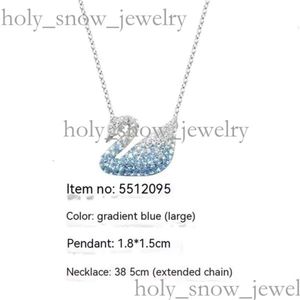 swarovski halsband designer smycken klöver svan halsband gradient kristall diamant utredning svan halsband mode swarovskis smycken party clavicle chain 768