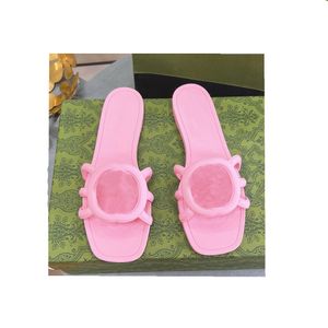 Summer Ladies Cowhide Classics Sandaler Fashion Designer Sandles Anti-Slip Shoes Casual Shoes Flip-Flops