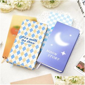 Notepads Wholesale Checkerboard Grid Journal Weeks Planner Notebooks For Students Notepad Small Schede Book Time Management Drop Deliv Dhah1