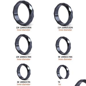 Band Rings 10Mm Wide New Arrival Fashion Magnetic Hematite Magnet Ring Mix 6 To 13 Drop Delivery Jewelry Dh6Jq