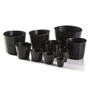 Planters POTS 100st Plastic Nursery Pot Plant Planta Pouch Holder Raising Bag Nutrition Garden Supplies Dropship1067721