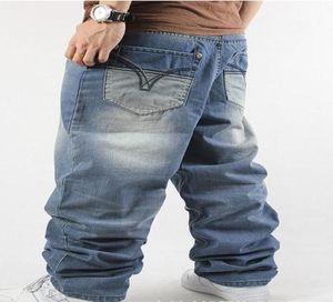 Новый модный мужчина 2015 Свободный джинсы Хип -хоп скейтборд Джинсы мешковатые брюки Джинсовые брюки хип -хоп мужчина для мужчин брюки 4 сезона Большой размер 301362326
