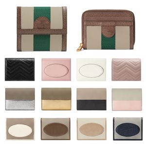 Luxury Designer Wallets Genuine Leather five card holders Coin purses wristlets With box Fashion men keychain case Women Wallet zippy