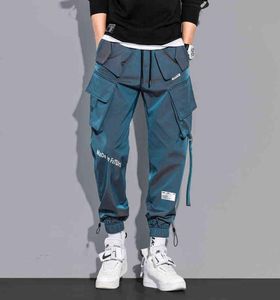 Men Cargo Pants Fashion Hip Hop MultiPocket Pants Trendy Streetwear Solid Jogging Pants Pantalones Casual Para Hombre J2206293832103