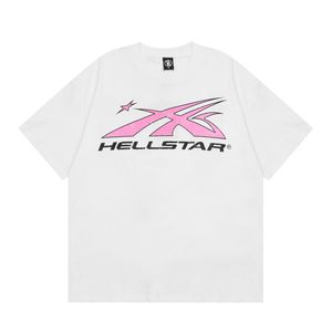 Hellster Tshirt męski i damski projektant męskiej letniej mody bawełniana T-shirt Top luksusowy litera odzież polo uncja