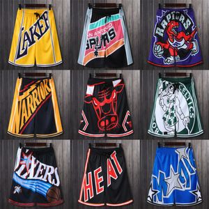 2024 New Designer Mens Basketball Shorts for Men Trendy Short Jeans Men's Lakers, Warriors, Grizzlies, Raptors, Teutons, Spurs, Heat 76ers, Team Capris