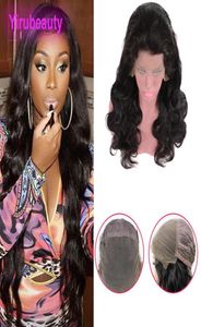 Indiian Human Hair Lace Wigs Pre Plucked 1230 tum body Wave Full spets peruk Natural Color Curl Virgin Hair Products39746804012229