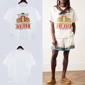 Mężczyzn s t hirt looe dla ummerów mężczyzn i kobiet caual thIrt ss new tyle Bird Letter Print Rutherde T Shirt Men Ue Ize Cotton T fa f