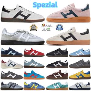 Piłka ręczna Spezial Spezials Spzl Designer Buty Mężczyźni Mężczyźni Kobiety granatowe szkarłatne aluminiowe rdzeń czarne szkarłatne gumę przezroczystą różową trampki rekreacyjne