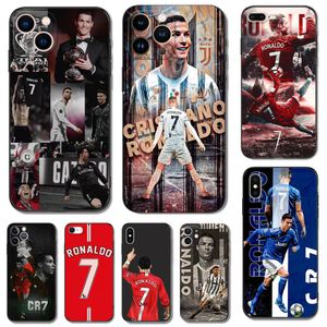 Designer Super -Fußballstar Ronaldo CR7 Cross Border Hot Selling Phone Case Cover für iPhone 15 /14/11 12 11 X XS XR 6 7 8 HASTE APPLE IPHIPPER 15 Pro Max Protective Fashion Ins