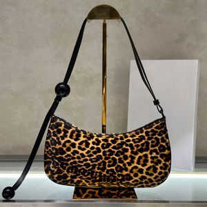 Evening Bag Designer Leopard Pattern Underarm Bag Crossbody Bag chiquito Luxury Retro Handbag Genuine Leather Shoulder Bag Classic Flip Open Red Bag