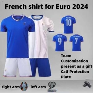 2024 Euro Cup koszulka mbppe francuskie koszulki piłkarskie Griezmann Pavard Saliba Kante Pavard Maillot Giroud Dembele Kit Kit Women Men Football Shirt 3B8
