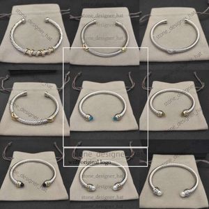 David Yurma Bracelet Dy Bracelet Luxury Cable Cable Bracet Fashion Jewelry for Women Men Gold Silver Pearl Head Cross Bangle DavidYurma Jewelry Man Christma