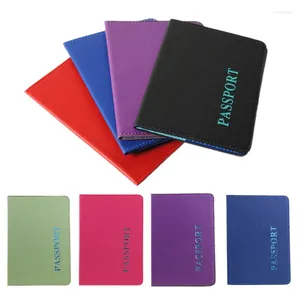 Storage Bags 8 Colors Unisex PU Leather Soft Passport Case Fashion Creative Women Gifts Business Cover