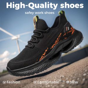 New Safety Comfortble For Men Indestructible Work Shoes Fashion Casual Sneakers Male Security Protection Boots