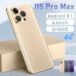 スマートフォン4Gネットワ​​ークI15 Pro Max 6.65 -inch大画面