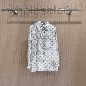 Camicette femminile camicie designer 24 estate nuovo colletto polo vecchio flore