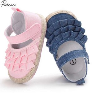 First Walkers Sneakers 2019 New Newborn Baby Girl Summer Shoes Soft Sole Baby Bed Front Walker Preschool Anti slip Solid Fold First Walker WX5.31